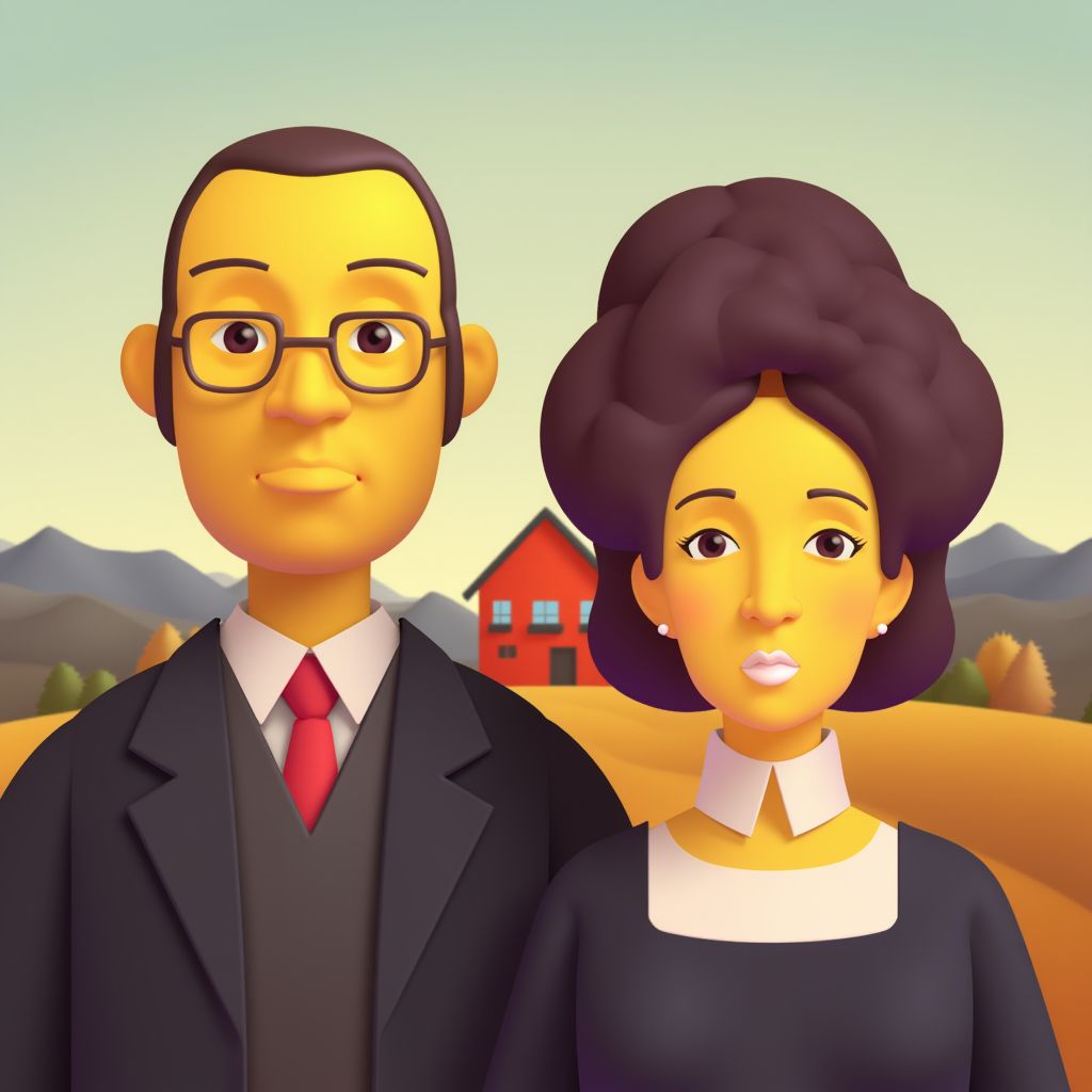 00038-20241215120631-7781-American gothic by Grant Wood emoji _lora_ms-fluentui_emoji_flux_lora_1_.jpg
